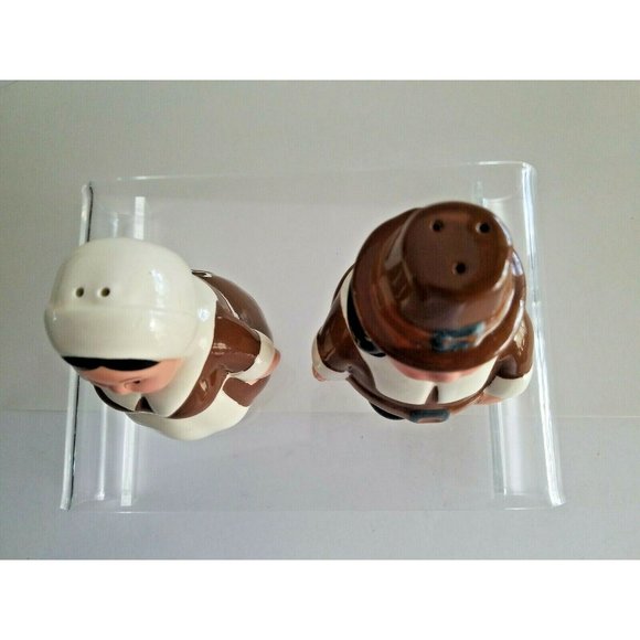 Publix 2002 The Pilgrim Pair Salt & Pepper Shakers 4.75" Thanksgiving no box - Picture 6 of 6